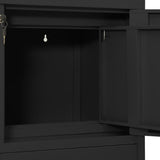 Office Cabinet with Planter Box Anthracite 90x40x125 cm Steel 3095269