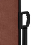 Retractable Side Awning Brown 160x500 cm 4004434