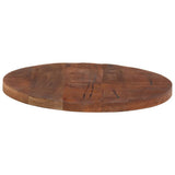 Table Top 50x2.5 cm Round Solid Wood Reclaimed 370036