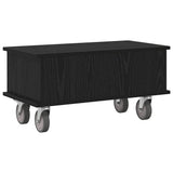 TV Stand Black Oak 68.5 x 35 x 35 cm Engineered Wood 891041