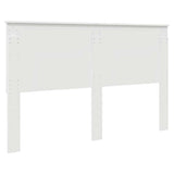 Headboard with Headboard Gloss White 160 cm Engineered wood 887741