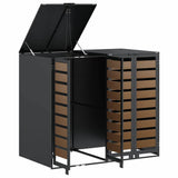 Wheelie Bin Storage for 2 Bins Anthracite 136 x 77.5 x 115.5 cm 3394768