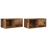 TV Cabinets 2 pcs Old Wood 60x31x25.5 cm Engineered Wood 861451