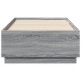 Bed Frame without Mattress Grey Sonoma 75x190 cm Small Single 3209763