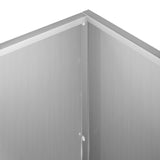 Garden Planter 2 pcs Silver 40 x 40 x 75 cm Galvanised Steel 8005383