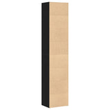 Book Cabinet Black Oak 40x30x189 cm Engineered Wood 862469