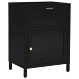 Nightstands 2 pcs Black 40x30x54.5 cm Steel and Glass 3095202