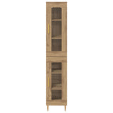 Highboard 2 pcs Artisan Oak Glass 3415973