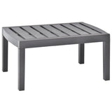 Garden Table Mocha 78x55x38 cm Plastic 48816