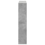 Book Cabinet Concrete Grey 132x29x141.5 cm Engineered Wood 3310310