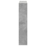 Book Cabinet Concrete Grey 132x29x141.5 cm Engineered Wood 3310310