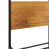 Bed Frame Black Powder-coated metal, Melamine coated MDF Super King 324867