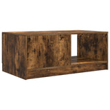 Coffee Table Smoked Oak 90 x 50 x 37 cm Engineered Wood 895880