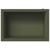 Garden Planter with LED 2 pcs Olive Green 40 x 60 x 40 cm Steel 8008147