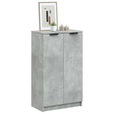 Shoe Cabinet Concrete Grey 59x35x100.5 cm Engineered Wood 811443
