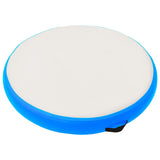 Inflatable Gymnastic Mat with Pump 100x100x20 cm PVC Blue 92710