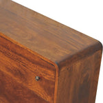 Large Curved Chestnut Chest IN3404