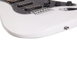 GST Stylish Electric Guitar Kit with Black Pickguard White 87751298