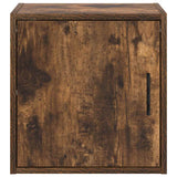 Garage Wall Cabinets 2 pcs Smoked Oak Engineered Wood 860634