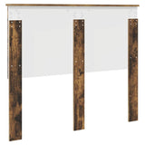 Headboard with Headboard Smoked Oak 135 cm Engineered wood 887775
