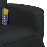 Massage Recliner Chair Black 71 x 90 x 105 cm Faux Leather 42018597