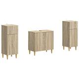2 Piece Bathroom Cabinet Set ARNHEM Sonoma Oak Engineered Wood 3418010