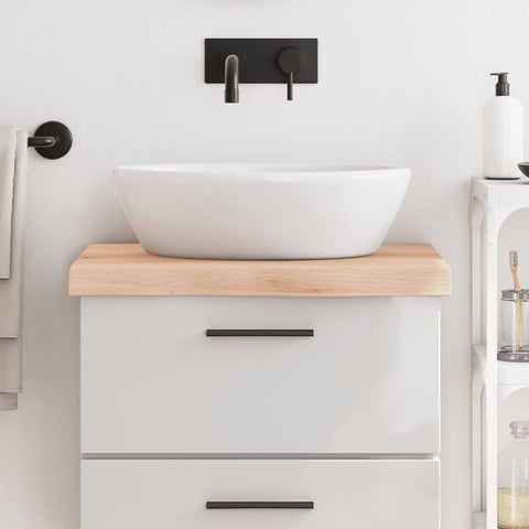 Bathroom Countertop 60x50x cm Untreated Solid Wood 3156013
