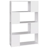 Book Cabinet Room Divider White 80x24x124.5 cm Engineered Wood 809134