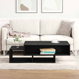 Coffee Table Black Oak 105x55x32 cm Engineered Wood 862069