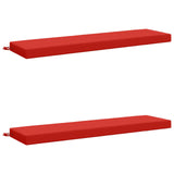 2-Piece Bench Cushions SOEST 2 pcs 100% Polyester Red 949943