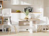 Wooden Folding Dining Table Writing Computer Desk PC Workstation Space Saving Home Office Oak & T3398P344785