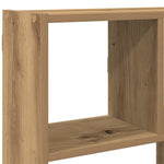 ZNTS Wall Cube Shelf 12 Compartments Artisian Oak Engineered Wood 860012