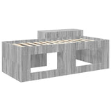 Kids'High Bed Frame with Desk Grey Sonoma 98.5 x 200 cm 3422664