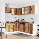 11 Piece Kitchen Cabinet Set Porto Old Wood Engineered Wood 3314909