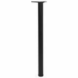 4 Height Adjustable Table Legs Black 870 mm 242149