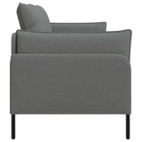 2-Seater Sofa Dark Grey 188 x 81 x 89 cm Fabric 42048600