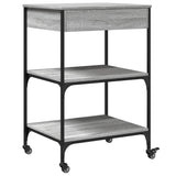 Kitchen Trolley Grey Sonoma 60x48x89.5 cm Engineered Wood 842374