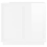 Sideboard High Gloss White 80x34x75 cm Engineered Wood 819886