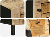 Storage Cabinets Natural 40 x 33 x 75cm Solid Mango Wood 4018868
