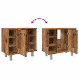 Bathroom Cabinet Old Wood 60x32x53.5 cm Engineered Wood 856144