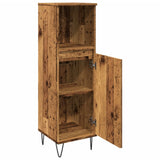 Bathroom Cabinet Old Wood 30x30x100 cm Engineered Wood 857208