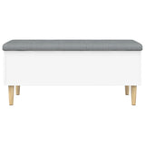 Storage Bench White 102x42x46 cm Engineered Wood 835082