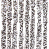 Fly Curtain Brown and Beige 100x230 cm Chenille 377374