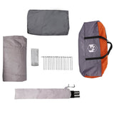 Tunnel Tent 8-Person Grey and Orange 710 x 460 x 245 cm 42004004