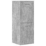 4 Piece Bathroom Furniture Set Concrete Grey Engineered Wood 3324901