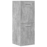 ZNTS 5 Piece Bathroom Furniture Set Concrete Grey Engineered Wood 3324896