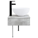 Wall-Mounted Wash Basin Concrete Grey 40 x 41 x 40.5 cm 890181