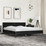 Bed Frame without Mattress Black 200x200 cm 3280017