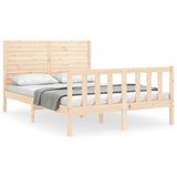 Bed Frame without Mattress 140x200 cm Solid Wood Pine 3193206