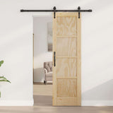 Sliding Door ORKDAL Brown 61 x 198.5 cm Solid Pine Wood 3333772